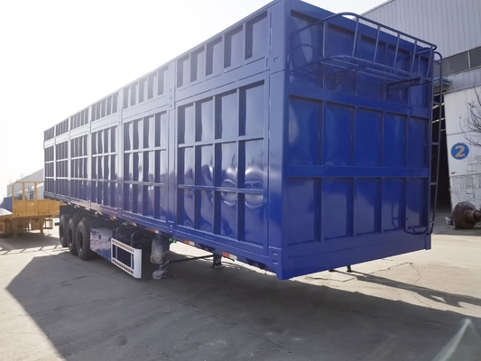 3 axes 40-100 tonnes Box Semi-remorque non auto-dumping 1 an de service après-vente
