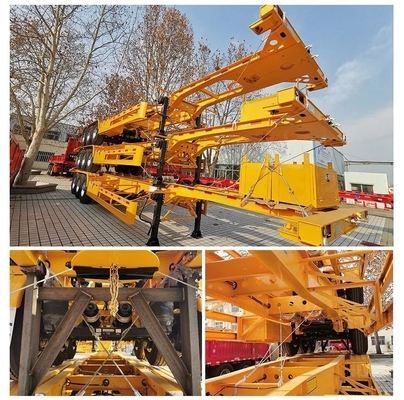 1 an de service après-vente 40 pieds conteneur châssis camion semi-remorque avec axe Fuwa