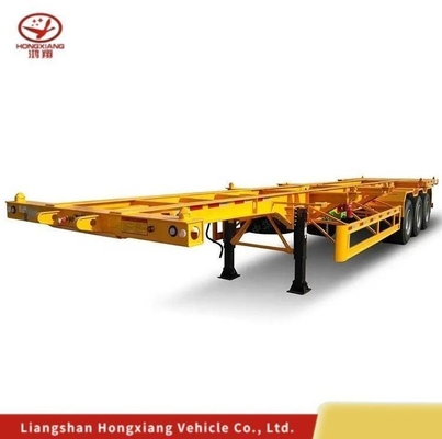 40 ft 40 pieds de traction squelettique/squelettique à trois essieux remorques de camions extensibles conteneur châssis semi-remorque