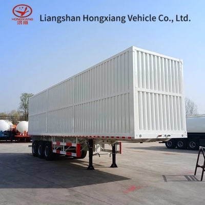 3 essieux Box Cargo Truck Wing Van ouverture semi-remorque pour le chargement et le déchargement faciles