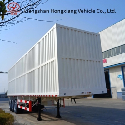 3 essieux Box Cargo Truck Wing Van ouverture semi-remorque pour le chargement et le déchargement faciles