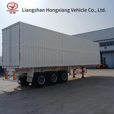 3 essieux Box Cargo Truck Wing Van ouverture semi-remorque pour le chargement et le déchargement faciles