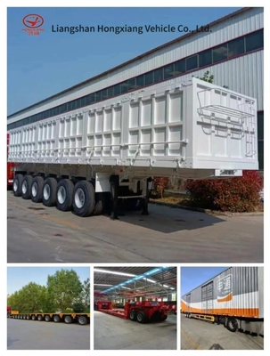 3 essieux Box Cargo Truck Wing Van ouverture semi-remorque pour le chargement et le déchargement faciles