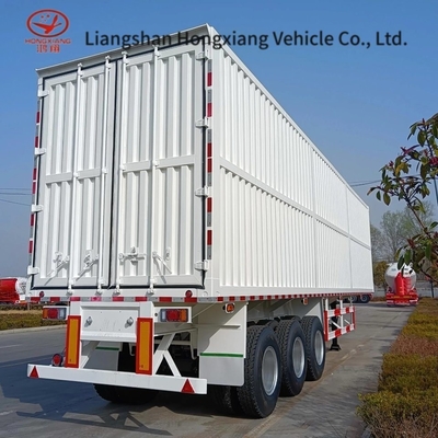 3 essieux Box Cargo Truck Wing Van ouverture semi-remorque pour le chargement et le déchargement faciles