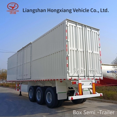 Camionette fourgonnette sèche box camion de fret conteneur semi-remorque avec système de freinage à air double
