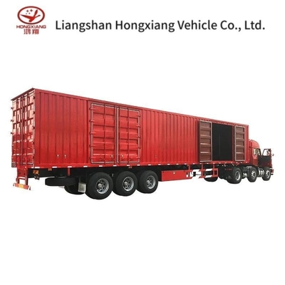 Camionette fourgonnette sèche box camion de fret conteneur semi-remorque avec système de freinage à air double
