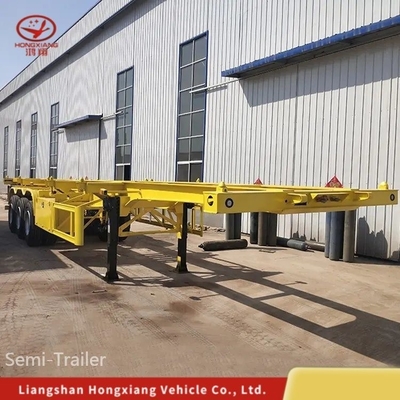 3 essieux 40 ft conteneur châssis squelettique semi-remorque pour un chargement et un déchargement faciles