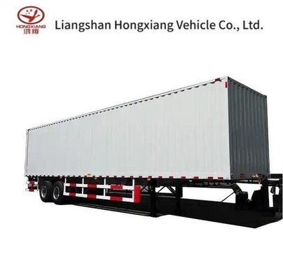 Semi-remorque de type fourgonnette pour le transport de véhicules longs personnalisation 40FT Cage Van Trailer