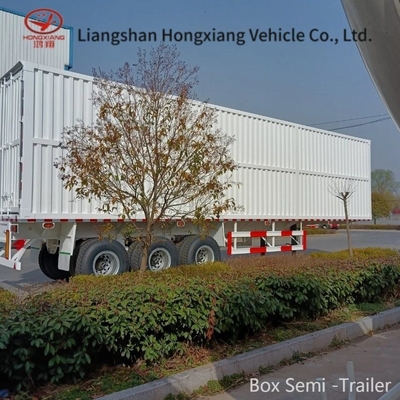 Semi-remorque de type fourgonnette pour le transport de véhicules longs personnalisation 40FT Cage Van Trailer