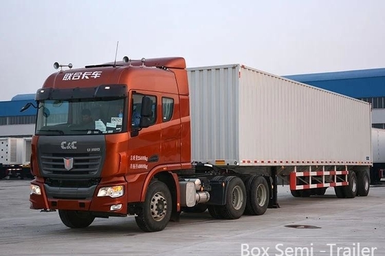Camionette d'acier à rideau de côté de chargement Van Semi-remorque avec des capacités de personnalisation