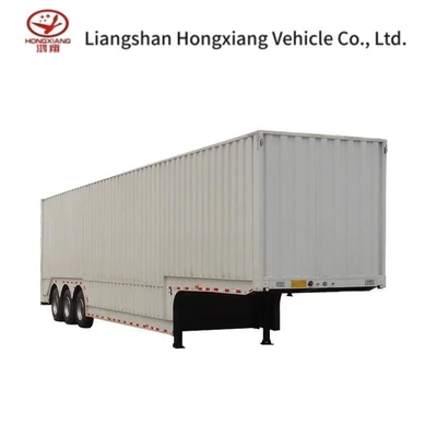 Non auto-dépôt 3 essieux 45FT 53FT système de freinage à double air camionnette sec type boîte semi-remorque