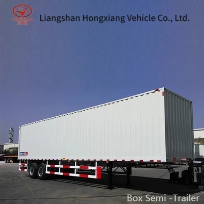 Non auto-dépôt 3 essieux 45FT 53FT système de freinage à double air camionnette sec type boîte semi-remorque