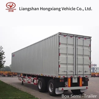 Non auto-dépôt 3 essieux 45FT 53FT système de freinage à double air camionnette sec type boîte semi-remorque