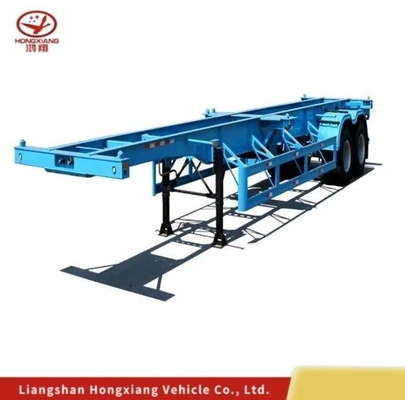 Esquelette multi-essieu lourd basse couche / rampe basse / pont de chute coude de poule couche plate / squelette semi-camion remorque Lowboy 5,5 tonnes