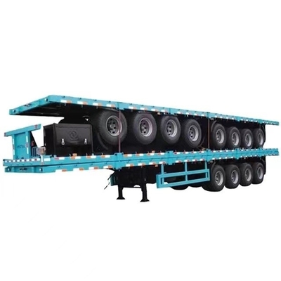 Trailers à roues plates à trois essieux 40t60t adaptés aux exigences du client