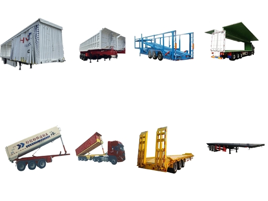Trailers à roues plates à trois essieux 40t60t adaptés aux exigences du client