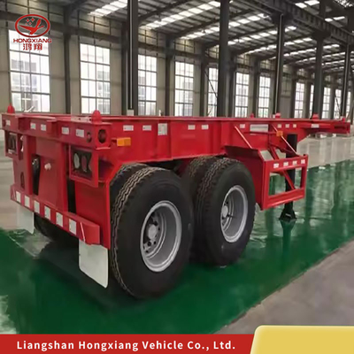 40FT Container à trois essieux, squelette de semi-remorque personnalisée pour le transport de conteneurs