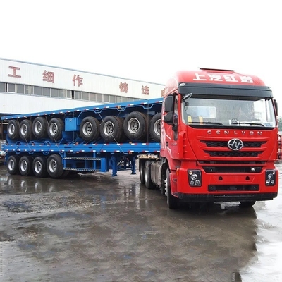 3 essieux 20 FT 40 FT Container maritime remorque à plat semi-remorque avec personnalisation