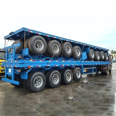 3 essieux 20 FT 40 FT Container maritime remorque à plat semi-remorque avec personnalisation