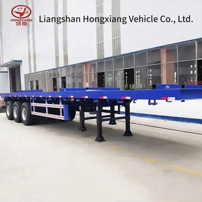 Transports de conteneurs Shandong Semi-remorque à squelette à chargement élevé