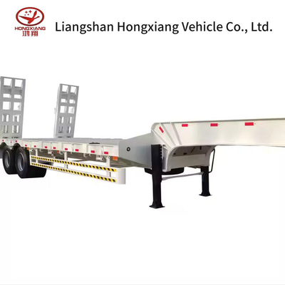 Transports de conteneurs Shandong Semi-remorque à squelette à chargement élevé