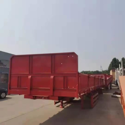 Semi-remorque de transport de pierre en acier de type van pour les applications de construction lourde