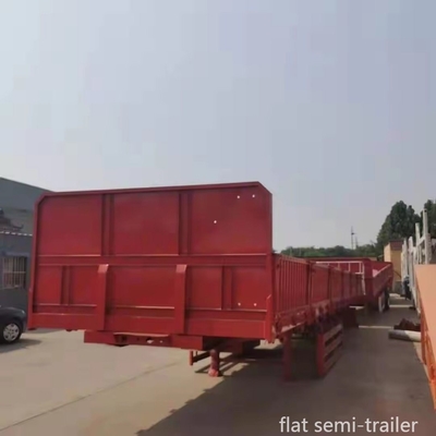 Systèmes de suspension de type bras croisé 3 essieux 40 ft conteneur camion à lit plat semi-remorque