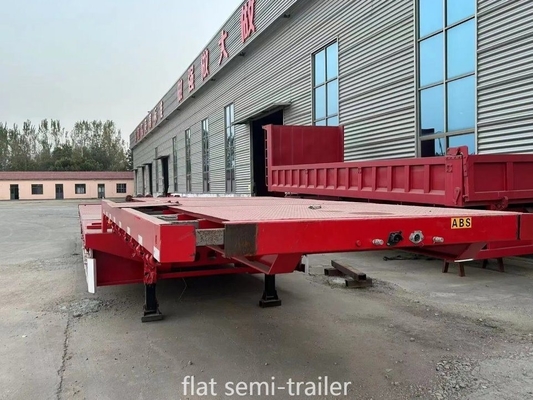 40 tonnes 60 tonnes 20 pieds 40 pieds conteneur à trois essieux semi-remorque à lit plat de catégorie légère