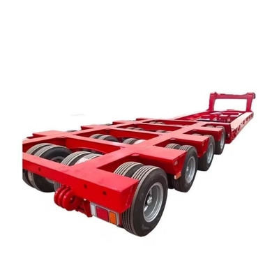 Personnaliser une remorque à lit plat de 40 tonnes et 50 tonnes pour voiture avec des systèmes de suspension de type bras croisé