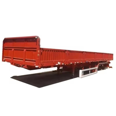 Personnaliser une remorque à lit plat de 40 tonnes et 50 tonnes pour voiture avec des systèmes de suspension de type bras croisé