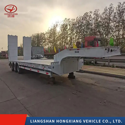 5.5 tonnes de conteneur transportant une remorque d'occasion 3 essieux squelette semi-remorque avec 1