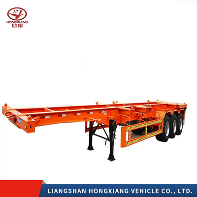 Container d'expédition sur mesure Semi Tri Axle Skeleton Trailer 5,5 tonnes en gros