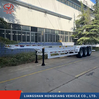 Container d'expédition sur mesure Semi Tri Axle Skeleton Trailer 5,5 tonnes en gros
