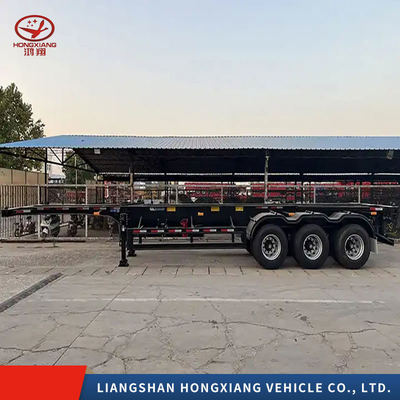 Container d'expédition sur mesure Semi Tri Axle Skeleton Trailer 5,5 tonnes en gros