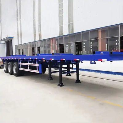 Semi-remorque camion en acier conteneur squelettique semi-remorque avec système de freinage double ligne