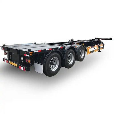 Service exceptionnel Chassis de conteneur-porteur squelette semi-remorque à bande de roulement de 1820 mm