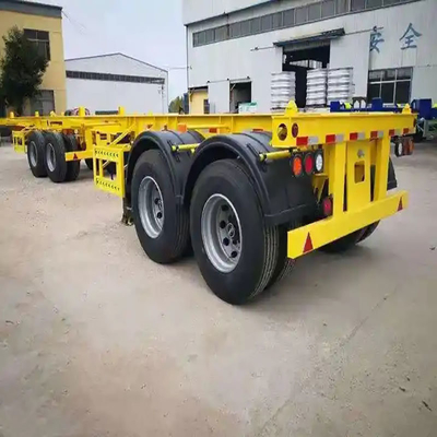 Chassis de type conteneur à liaisons multiples Semi-remorque squelettique pour un transport sûr et en douceur