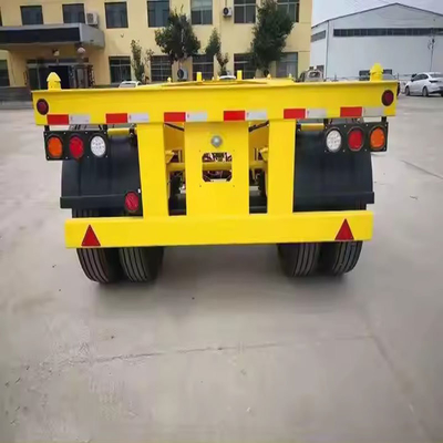 Chassis d'un conteneur auto-dépliant pour le transport par système de freinage à double ligne immobilisé