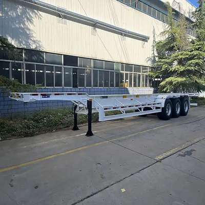 Chassis d'un conteneur auto-dépliant pour le transport par système de freinage à double ligne immobilisé