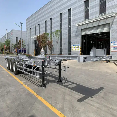 Auto-dépôt 3 essieux Evergrow squelette semi-remorque transport de fret conteneur de transport