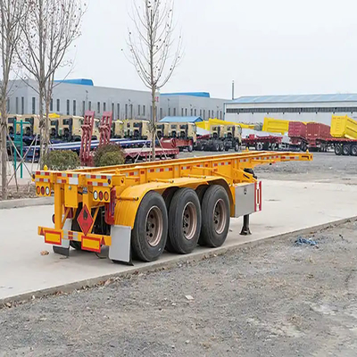 Auto-dépôt 3 essieux Evergrow squelette semi-remorque transport de fret conteneur de transport