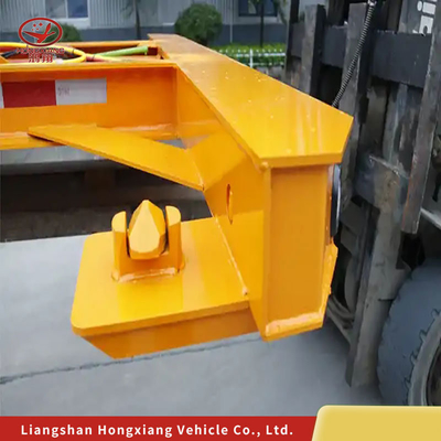 Chassis à conteneur à plat, remorque à squelette avec système de freinage à double ligne